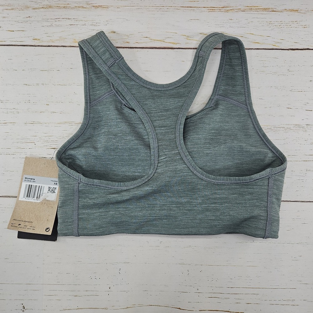 Nike Swoosh Medium Support Padded Sports Bra Womens XS Gray 1 Piece Pad BV3636 - Picture 2 of 9